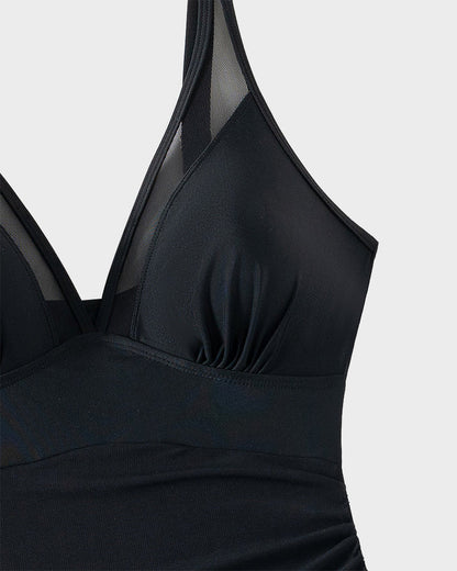 Slimming Mesh Sheer Sarong Wraps Bathing Suit