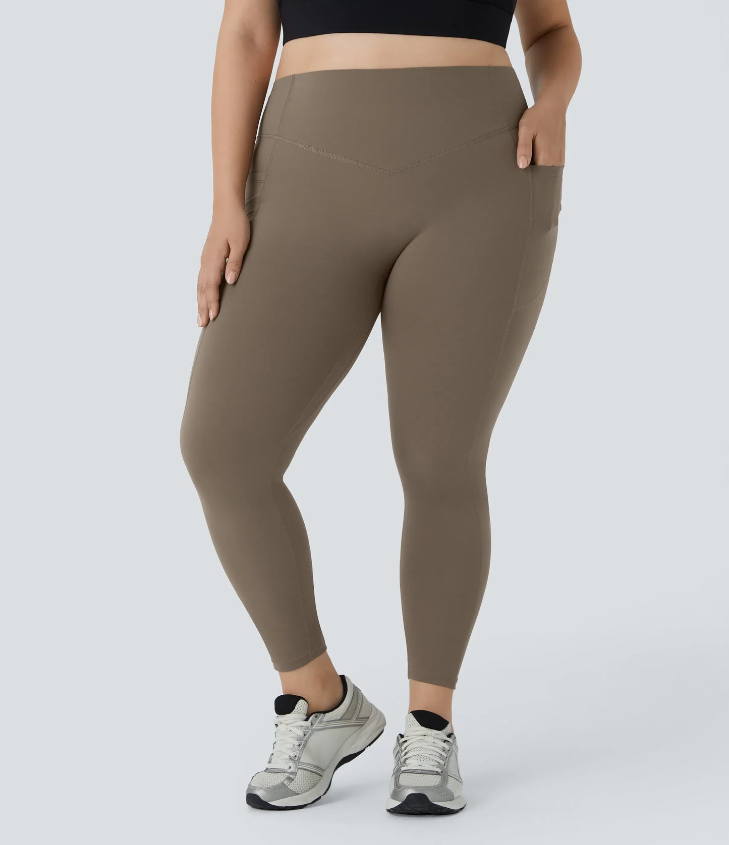 High Waisted Tummy Control Shaping Training Leggings Plus size