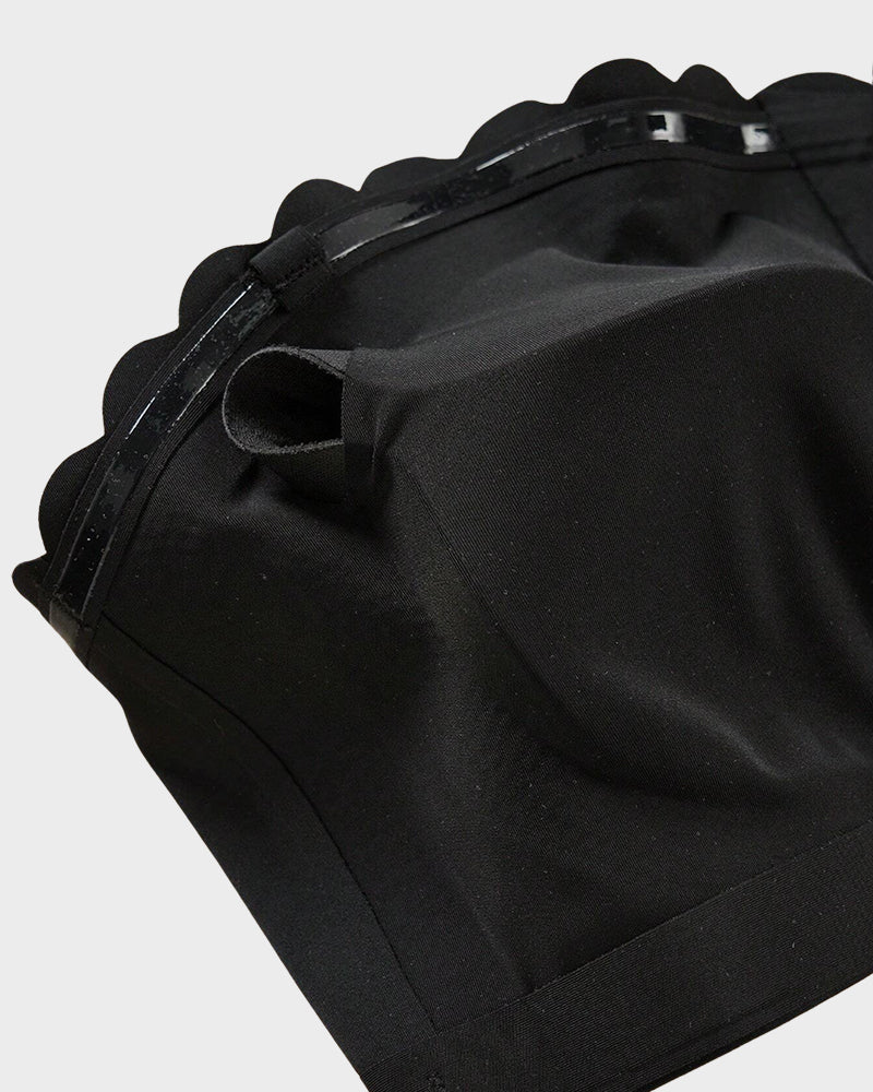 Women's Comfortable Breathable Scallop Trim Hook & Eye Front Bralette