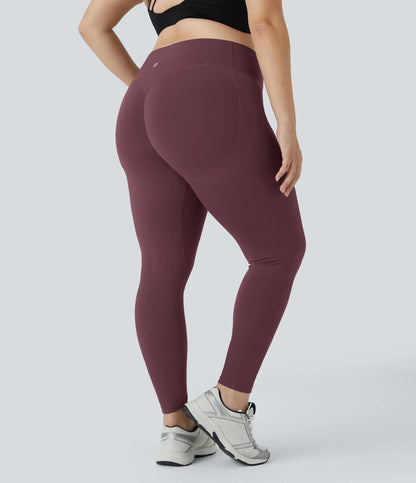 High Waisted Tummy Control Shaping Training Leggings Plus size
