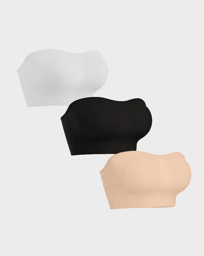 Non-Slip Bandeau Seamless Wireless Strapless Bra