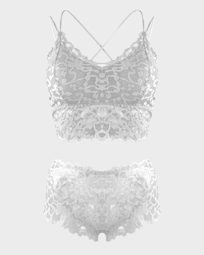 Romantic Lace Bralette & Panty Bundle