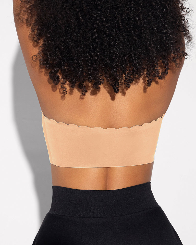 Strapless Front Closure Leopard Print Bra