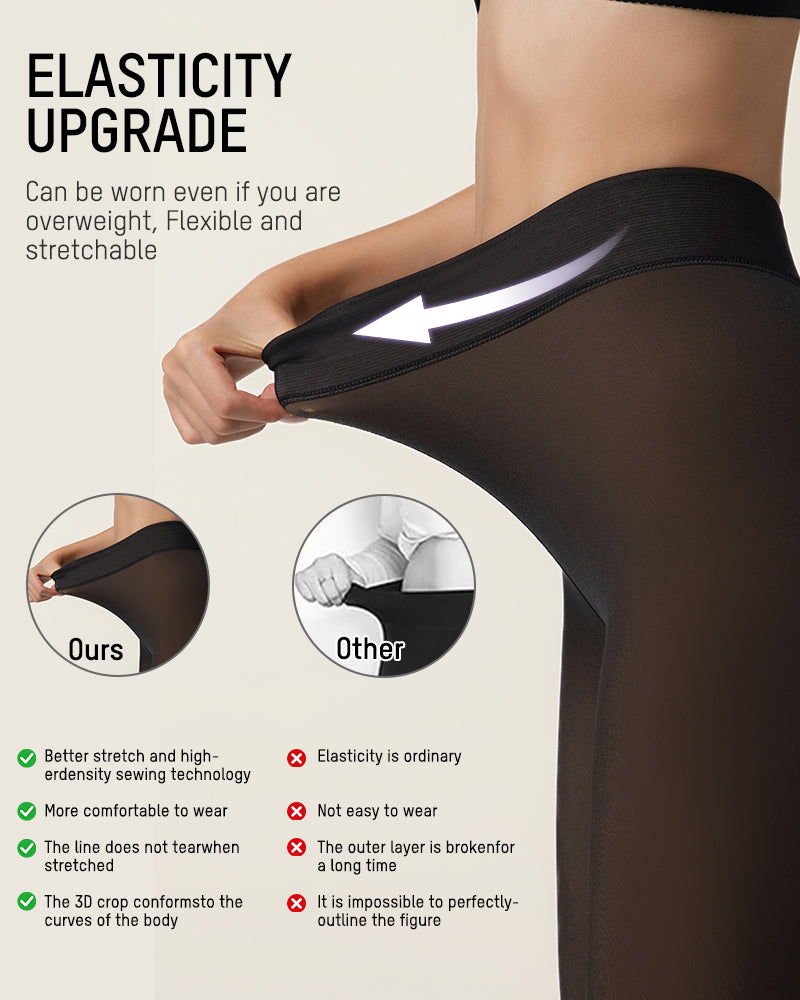 Translucent Fleece Lined Tights