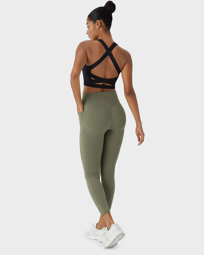 Tummy Control Butt-Lifting Training Leggings with Pockets