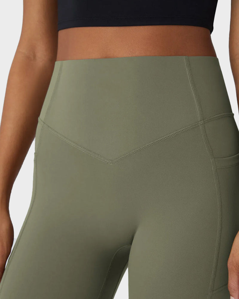 Tummy Control Butt-Lifting Training Leggings with Pockets