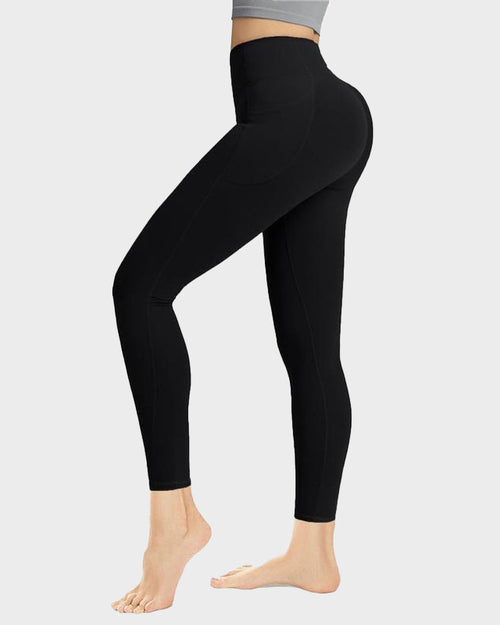 Tummy Control Butt-Lifting Training Leggings with Pockets