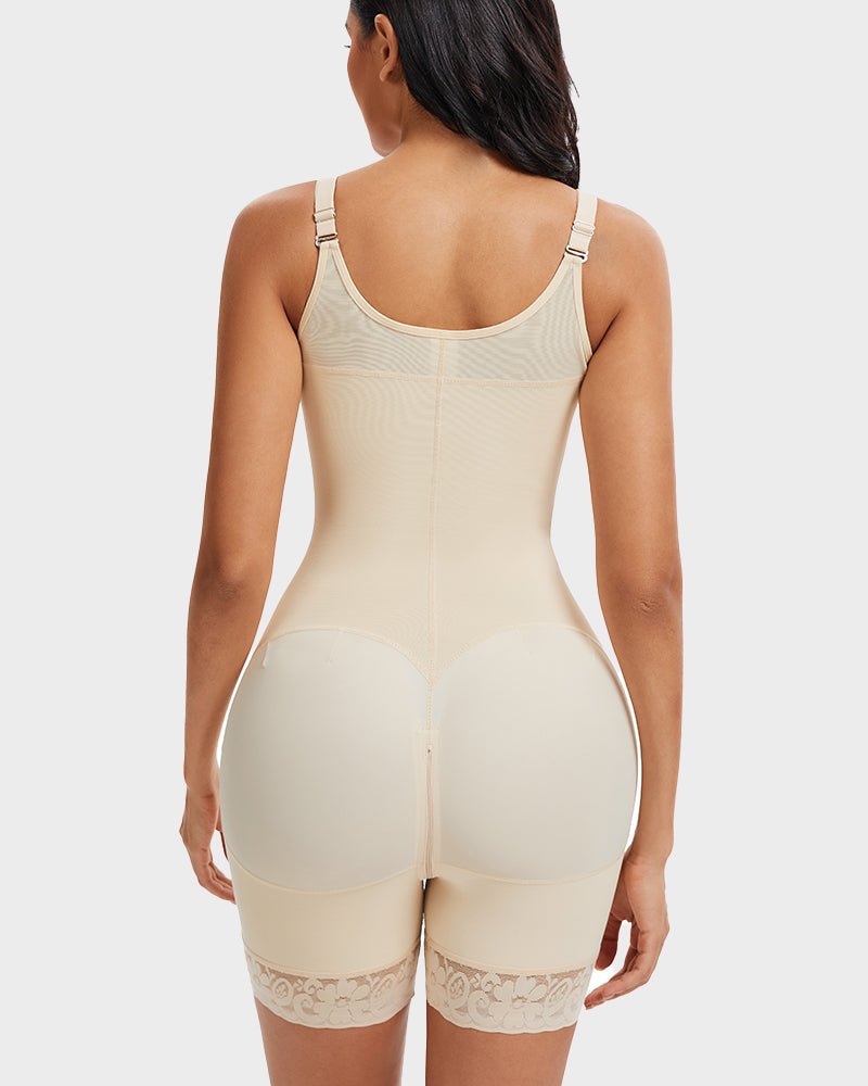 Tummy Control Butt Lifter Shaper with Zipper Crotch Fajas Colombianas